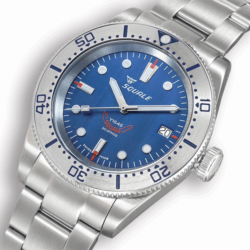 1545 Steel 40mm - Blue on Bracelet