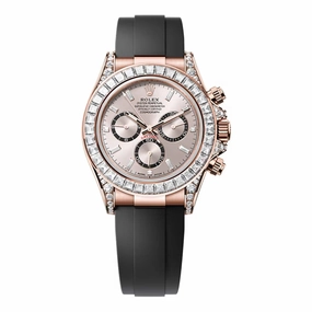 2024 Release Rolex Cosmograph Daytona 40 mm | Oysterflex bracelet | Sundust Diamond dial Diamond bezel | 18k Everose gold Case Men's Watch 126535TBR