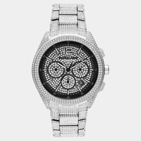 Accelerator 2.0 Men Quartz Black Dial Chronograph Stainless Steel Watch MK9189
