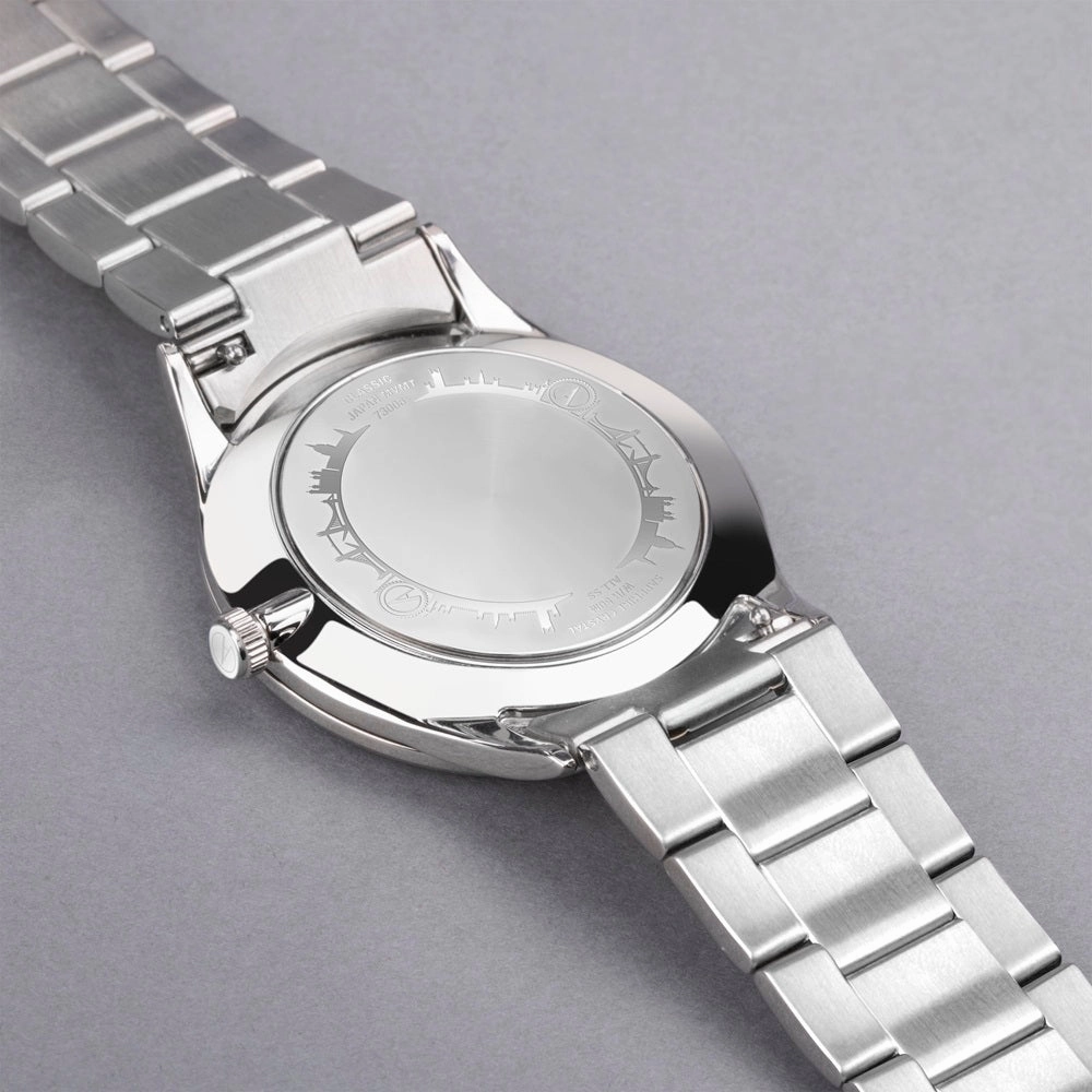 Accurist Classic Mens Watch 73006 Stainless Steel with Black Dial