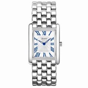 Accurist Rectangle Ladies Watch 71007 - White Dial 26mm Case