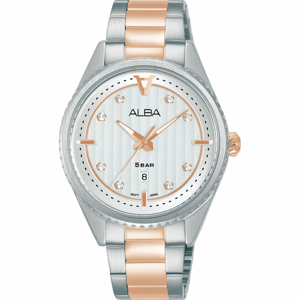 Alba Active Dress Analogue Silver Dial Womens Watch AH7AJ7X