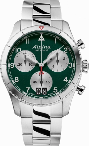 Alpina Startimer Pilot Quartz Chronograph Big Date AL-372GRS4S26B