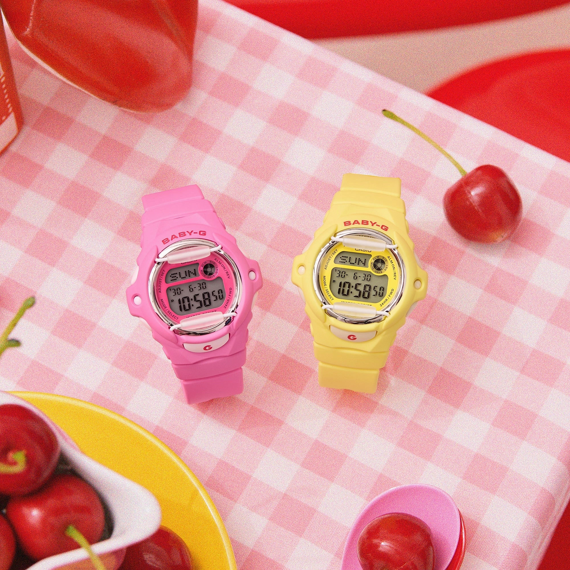 Baby-G BG-169 Series Pink Dial Pink Resin Band Watch BG169CH-4D