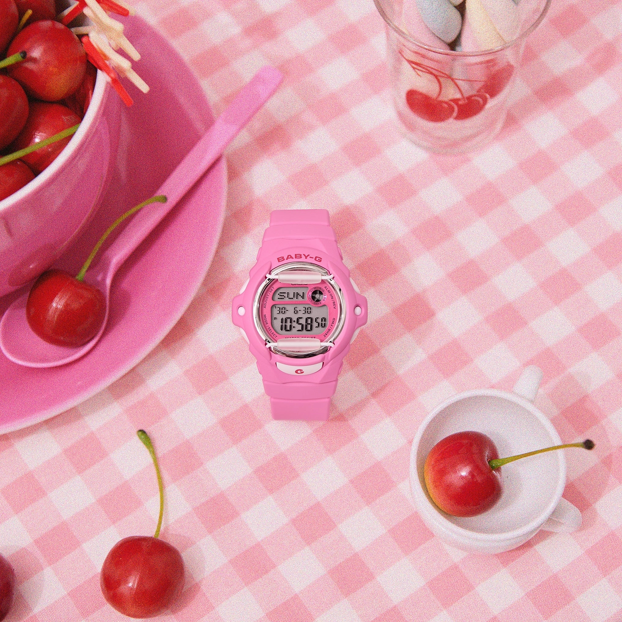 Baby-G BG-169 Series Pink Dial Pink Resin Band Watch BG169CH-4D