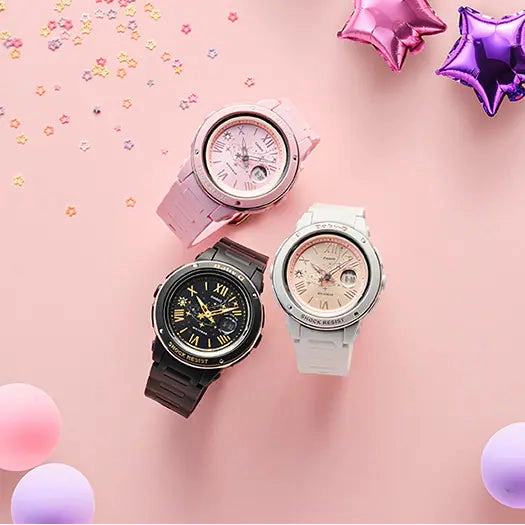Baby-G Bright Shooting Stars Style Shining Crystal Watch BGA-150ST-4A
