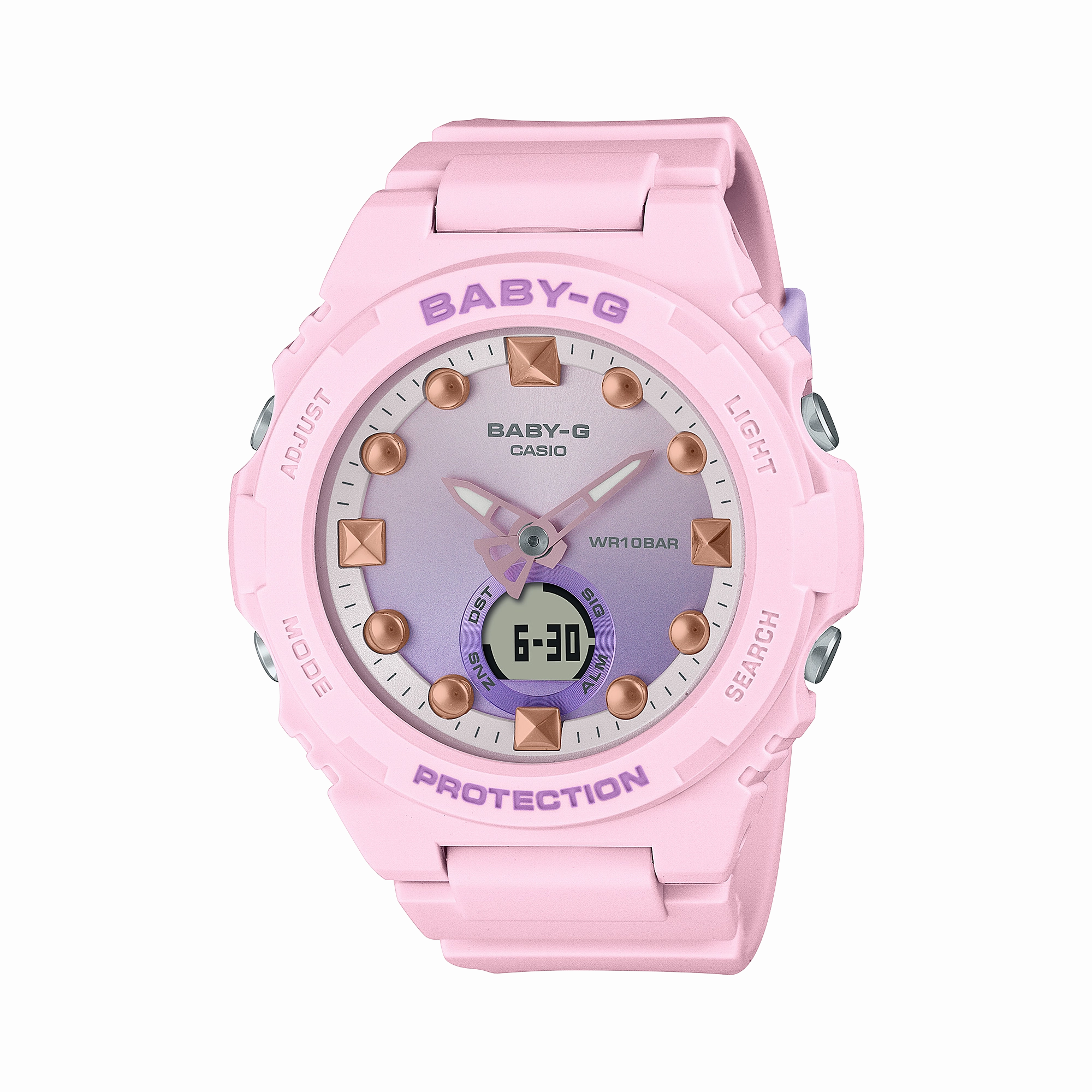 BABY-G Pink Resin Band Womens Watch BGA320-4A