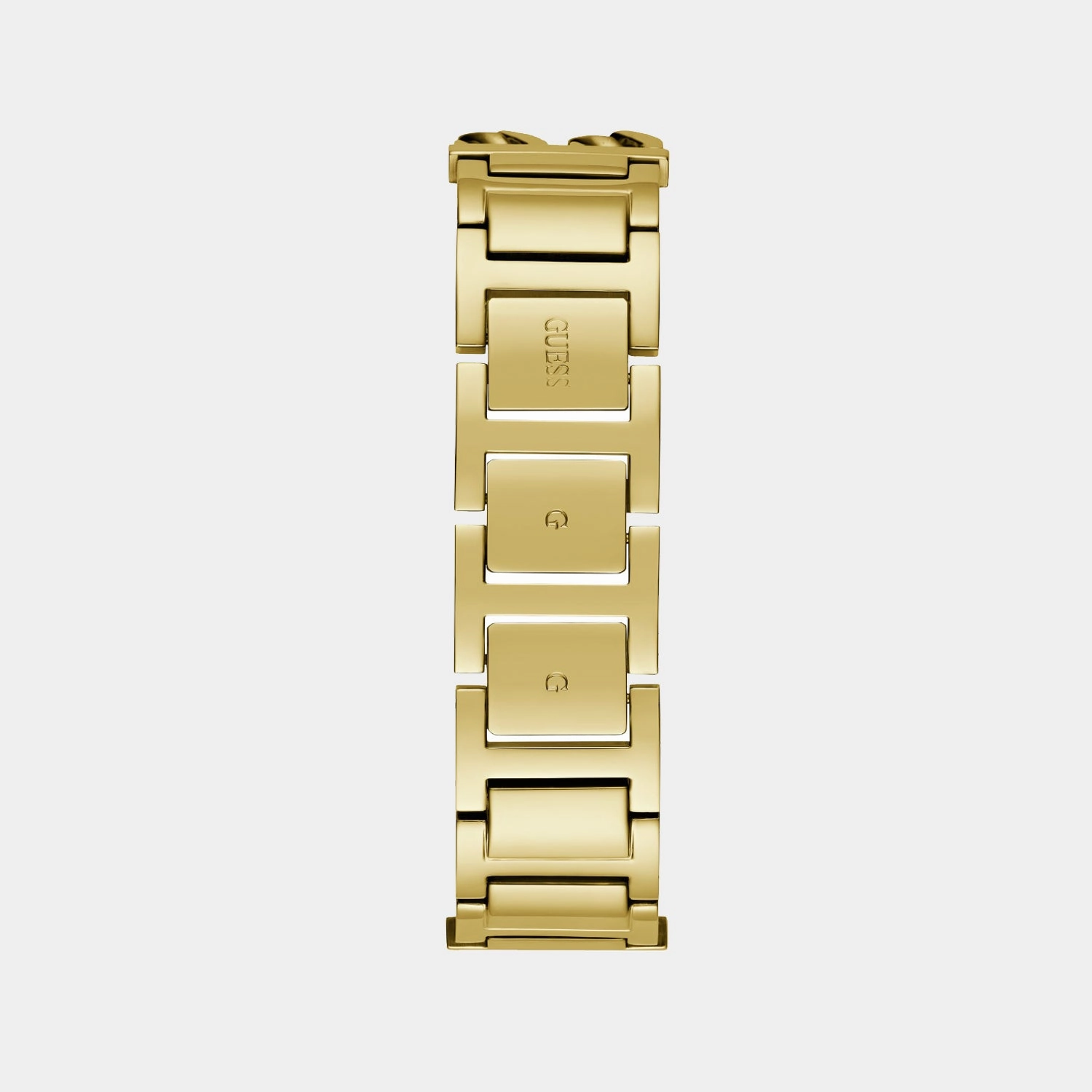 Bejeweled Women Quartz Champagne Dial Analog Recycled Steel Watch GW0668L2