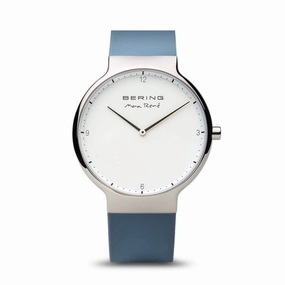 Bering - Max Ren Polished Silver Blue 40mm