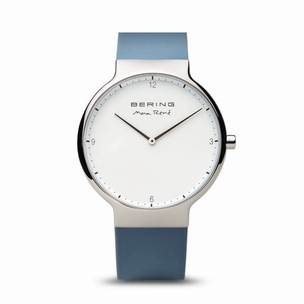 Bering - Max Ren Polished Silver Blue 40mm