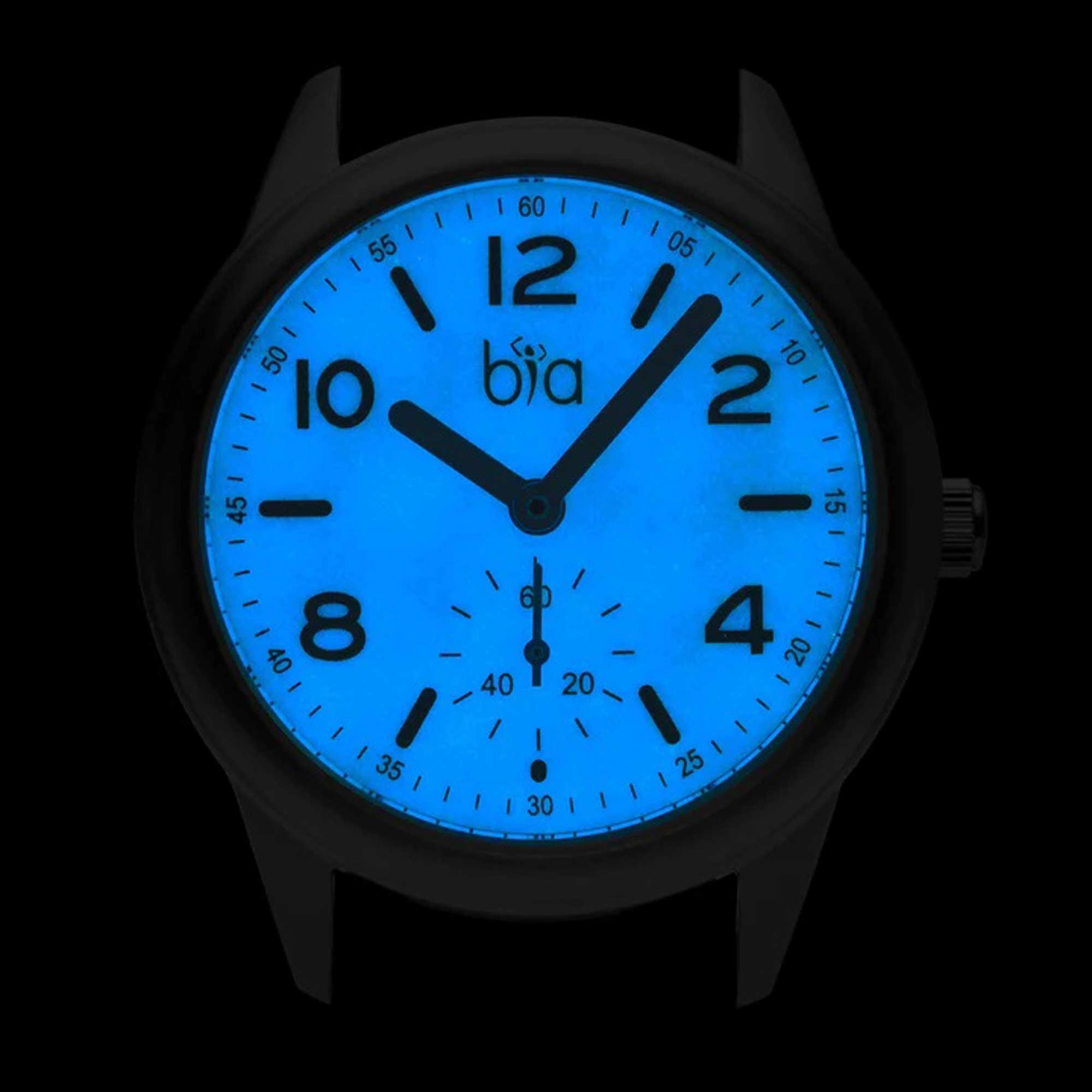 BIA Women's Watch - Suffragette Japanese Quartz Blue Genuine Leather Strap | B1013