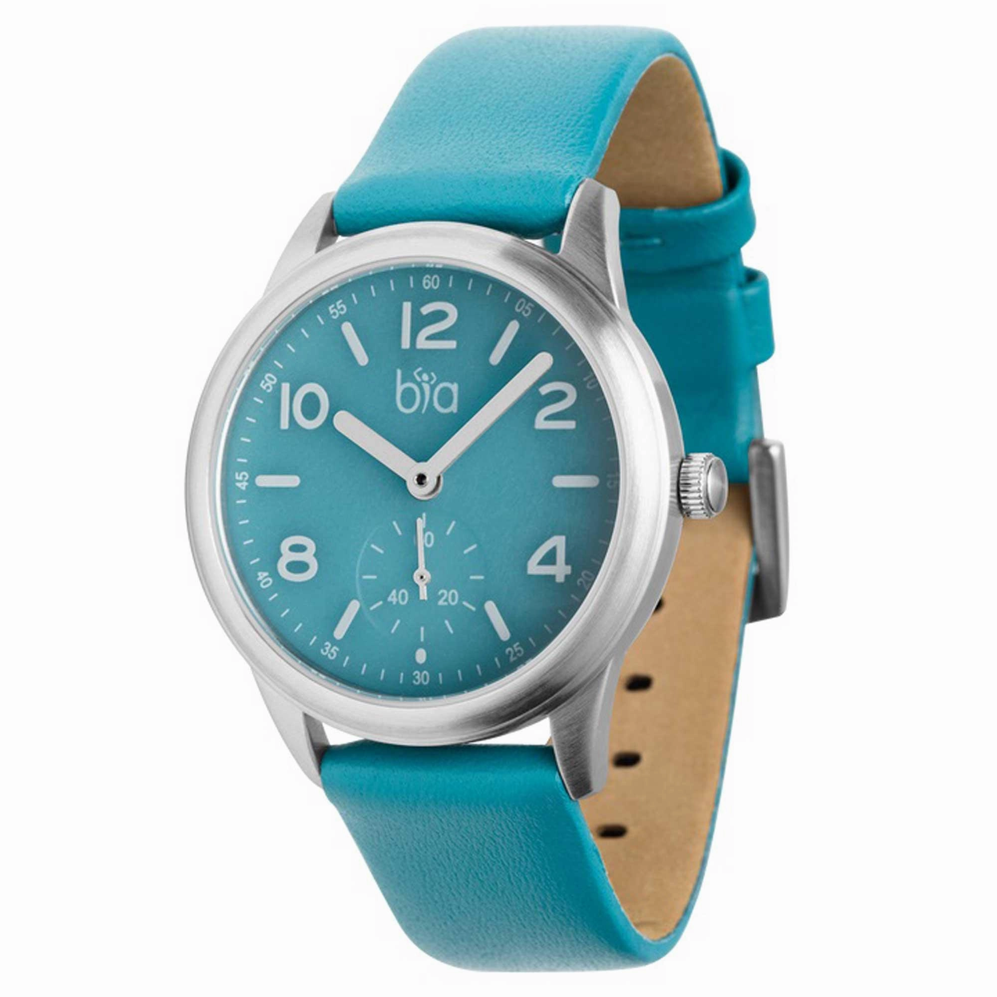 BIA Women's Watch - Suffragette Japanese Quartz Blue Genuine Leather Strap | B1013