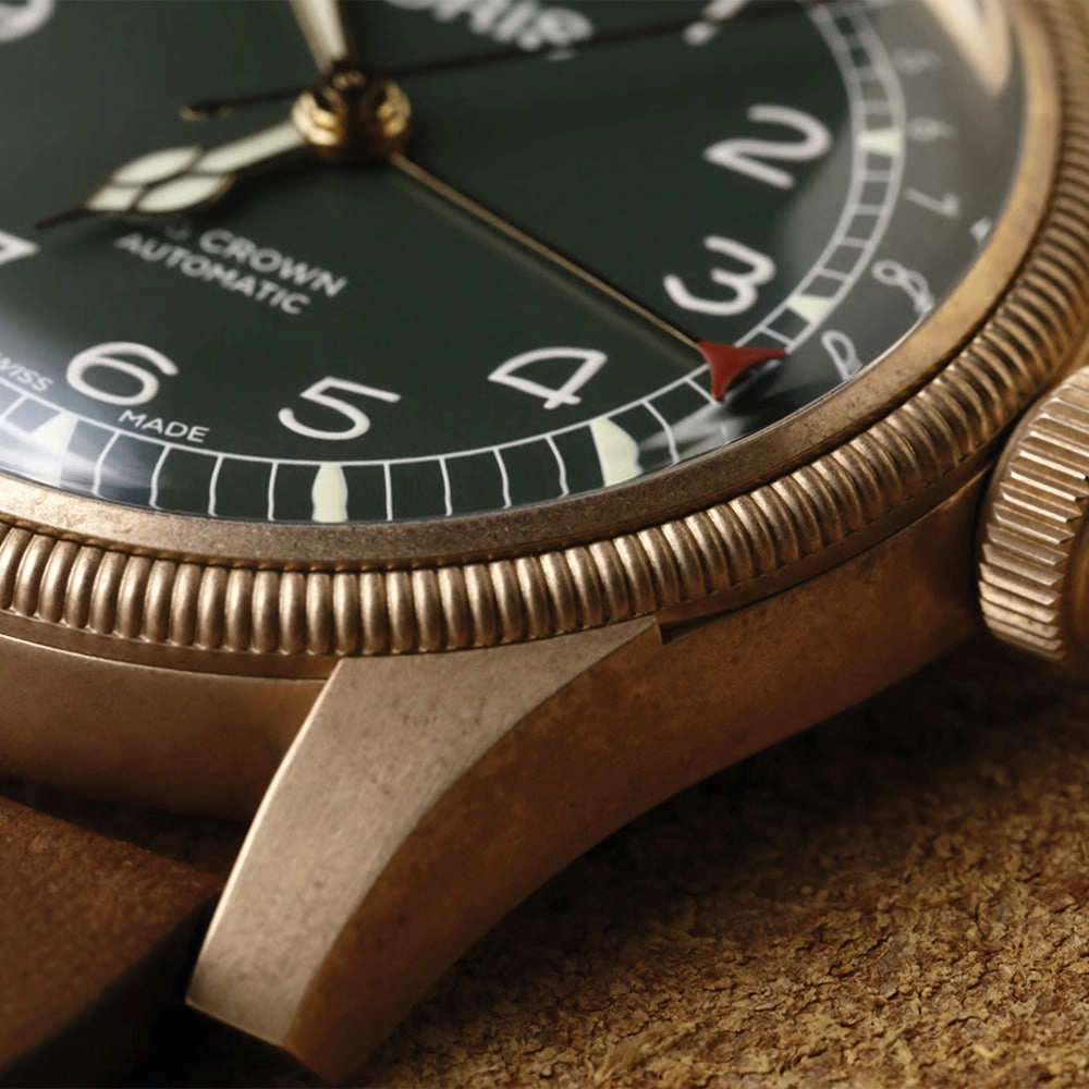 Big Crown Pointer Date 80th Anniversary Edition 40mm - Green on Leather Strap