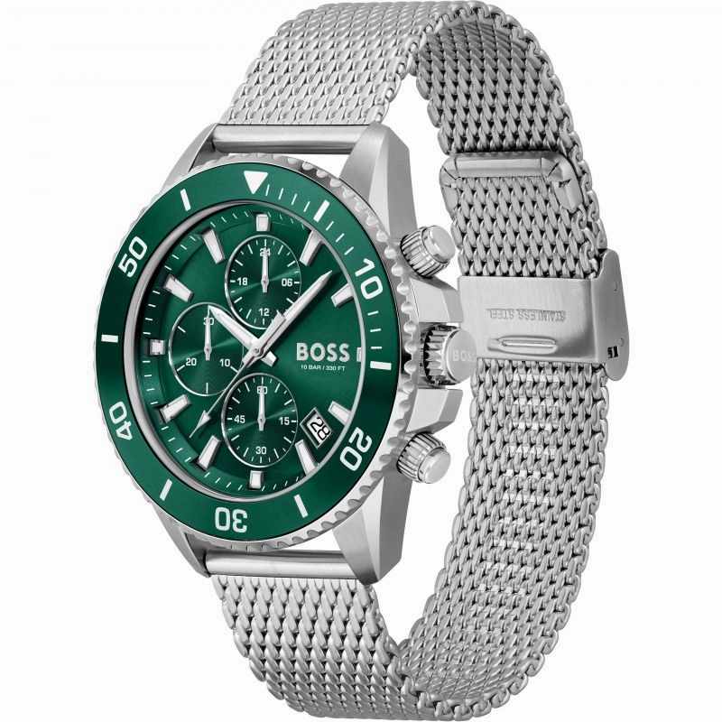BOSS Watches Admiral Chronograph Green Men's Watch 1513905