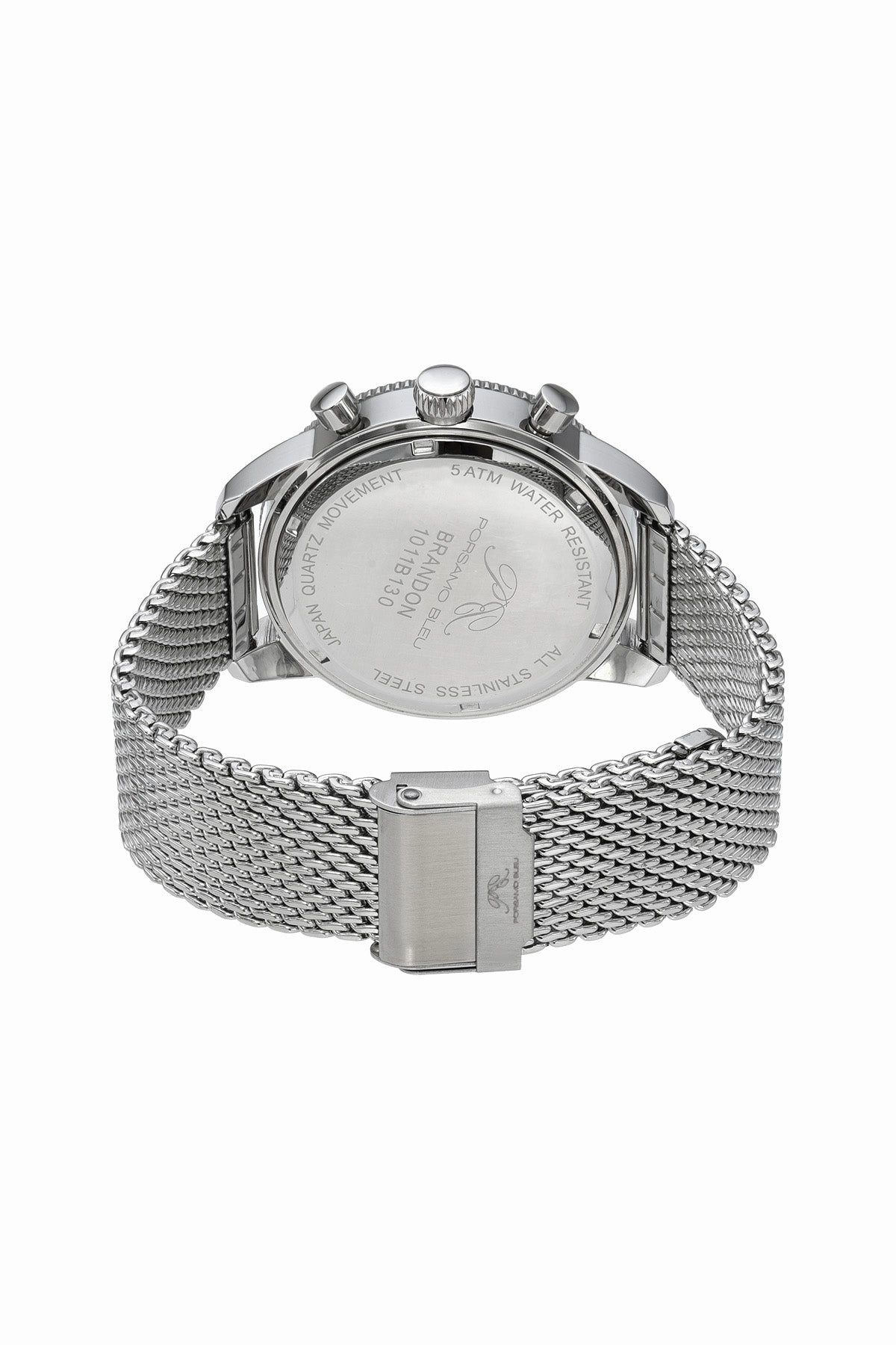 Brandon Men's Stainless Steel Silver Watch 1011BBRS
