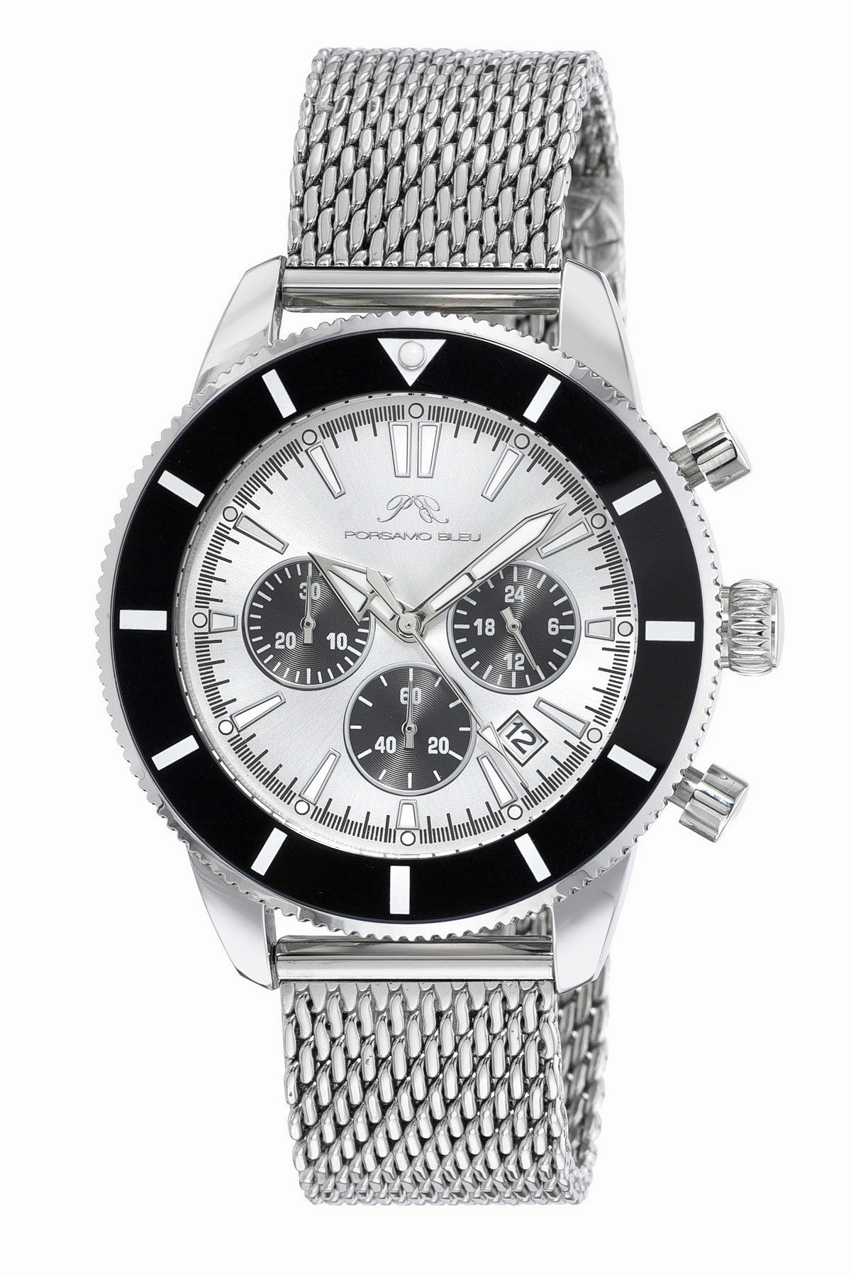 Brandon Men's Stainless Steel Silver Watch 1011BBRS