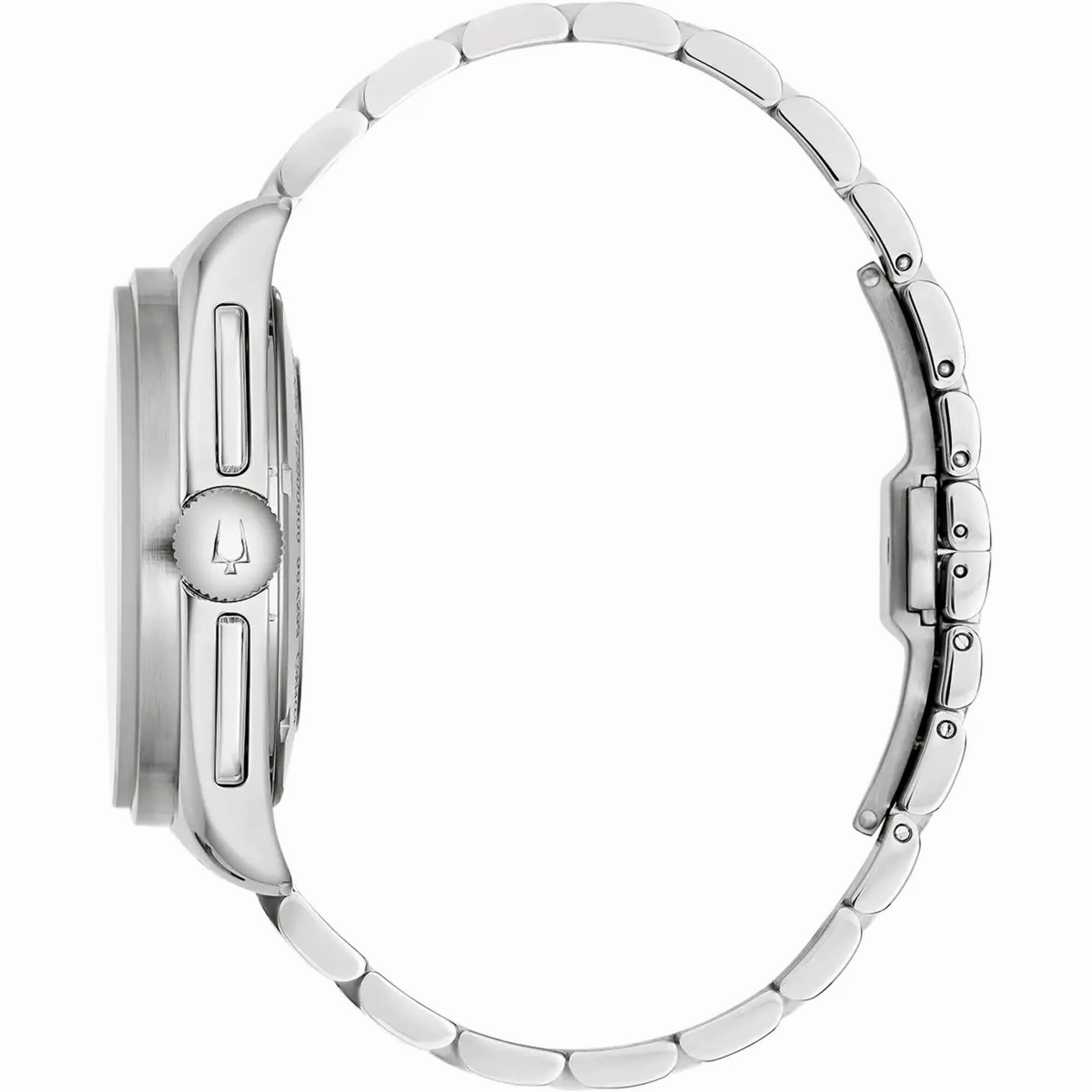 Bulova Men's Watch - Lunar Pilot Quartz Chronograph Black Dial Bracelet | 96K111