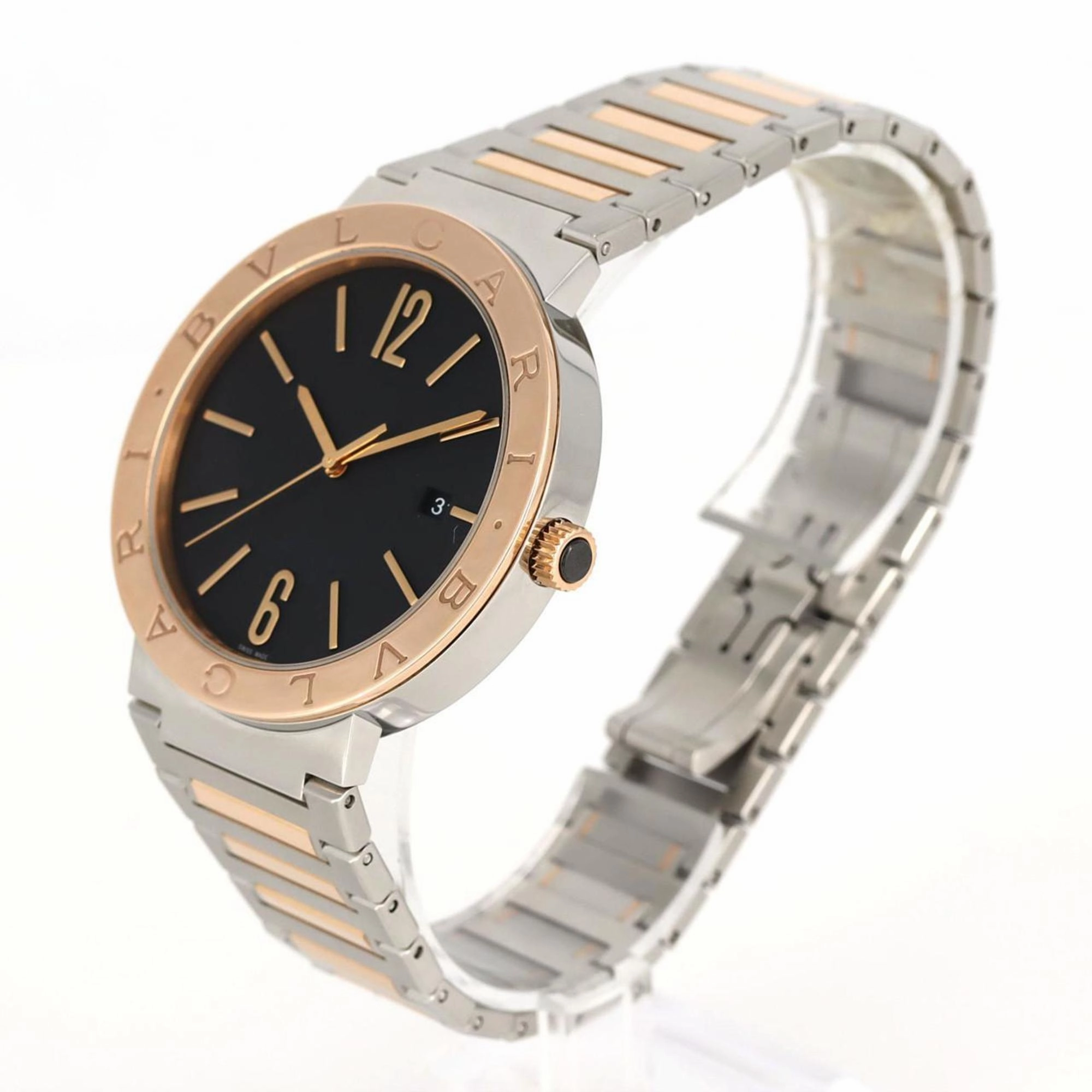 Bvlgari pink gold Stainless Steel Wristwatch (Pre-Owned)