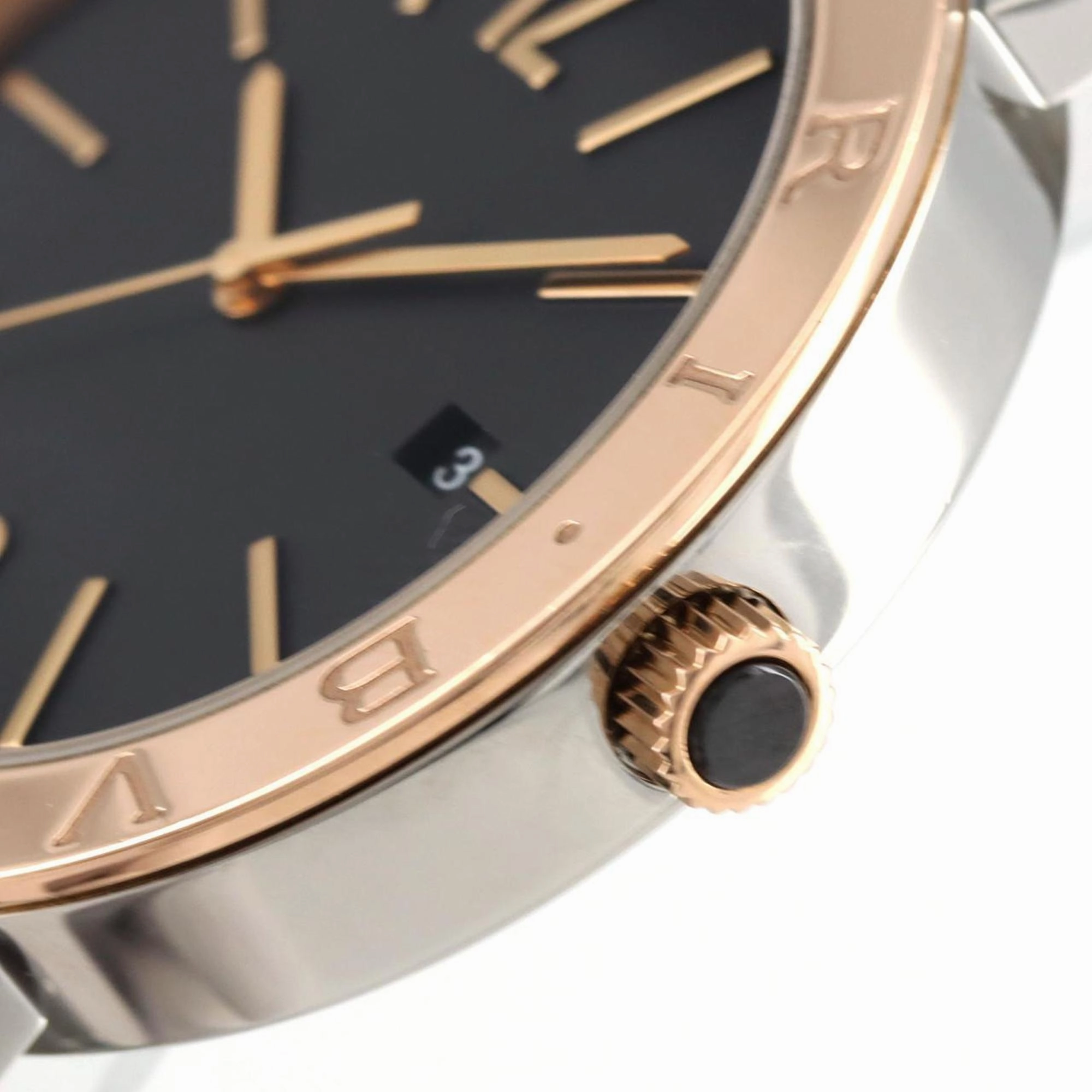 Bvlgari pink gold Stainless Steel Wristwatch (Pre-Owned)
