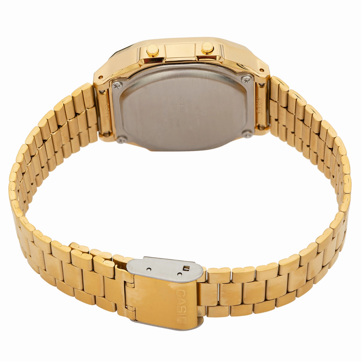 Casio A168WG-9WDF Men's Multi-Function Gold-Tone Base Metal Bracelet Watch
