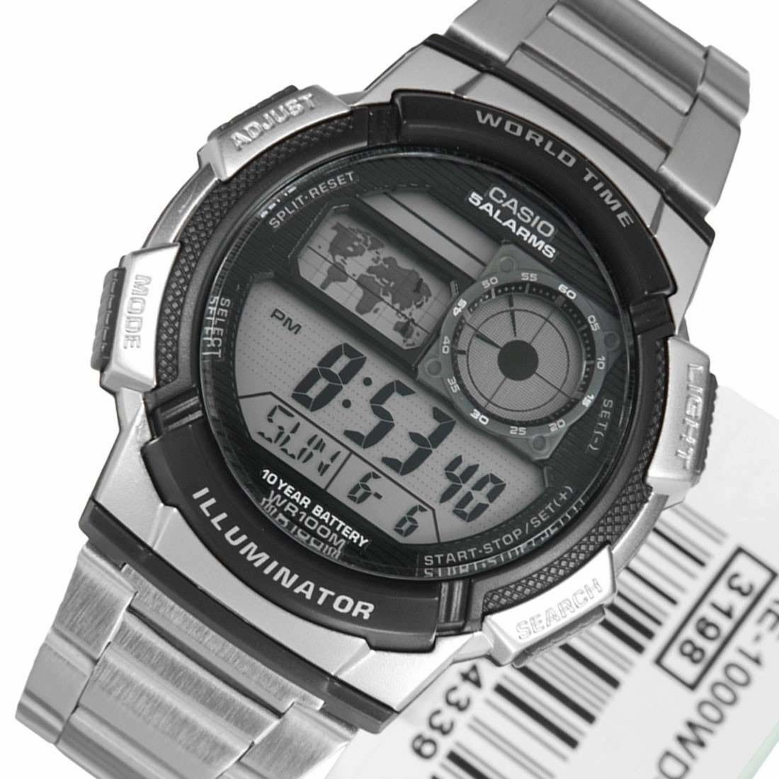 Casio AE-1000WD-1A Silver Stainless Watch for Men