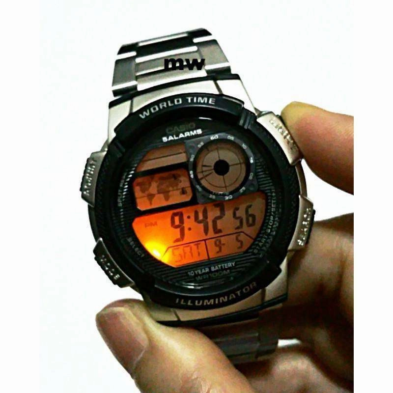 Casio AE-1000WD-1A Silver Stainless Watch for Men