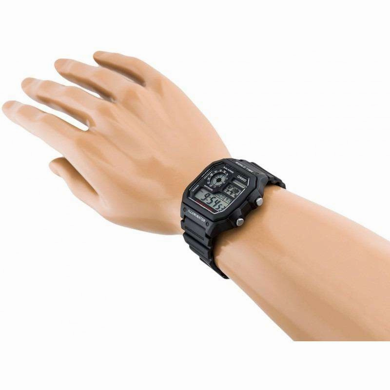 Casio AE-1200WH-1AVDF Black Resin Watch for Men
