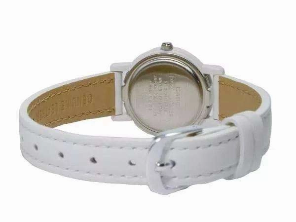 Casio Analog LQ-139L-7B White Leather Strap Women's Watch