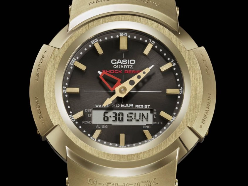 Casio AWM-500GD-9ADR Stainless Steel Band Radio-controlled Watch