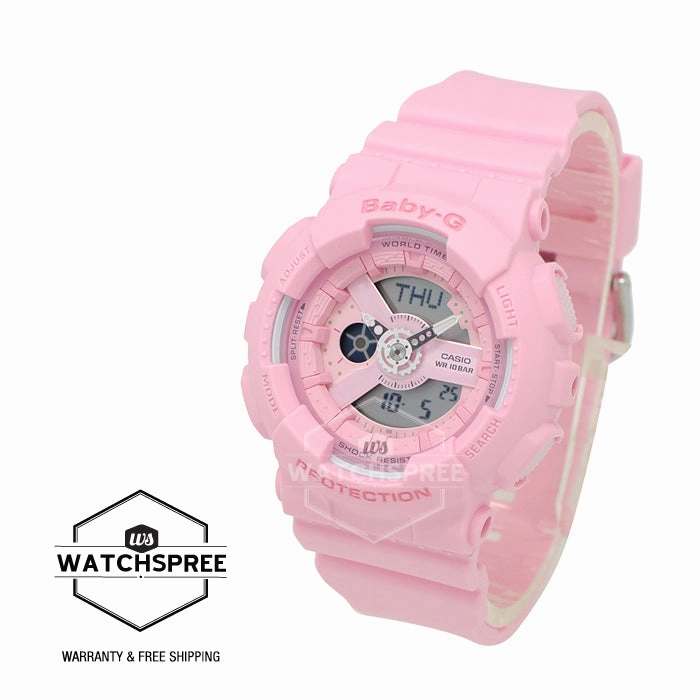 Casio Baby-G  BA110 Pink Color Series Pink Resin Band Watch BA110-4A1