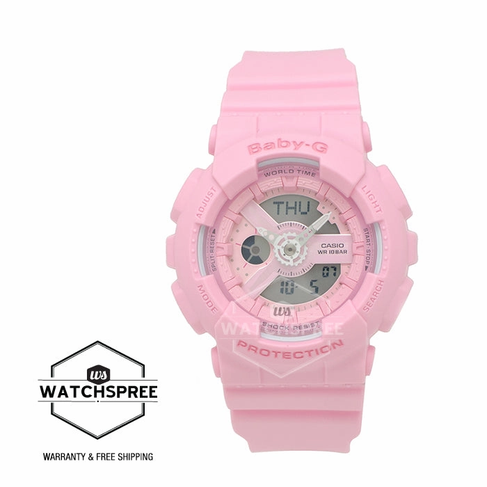 Casio Baby-G  BA110 Pink Color Series Pink Resin Band Watch BA110-4A1