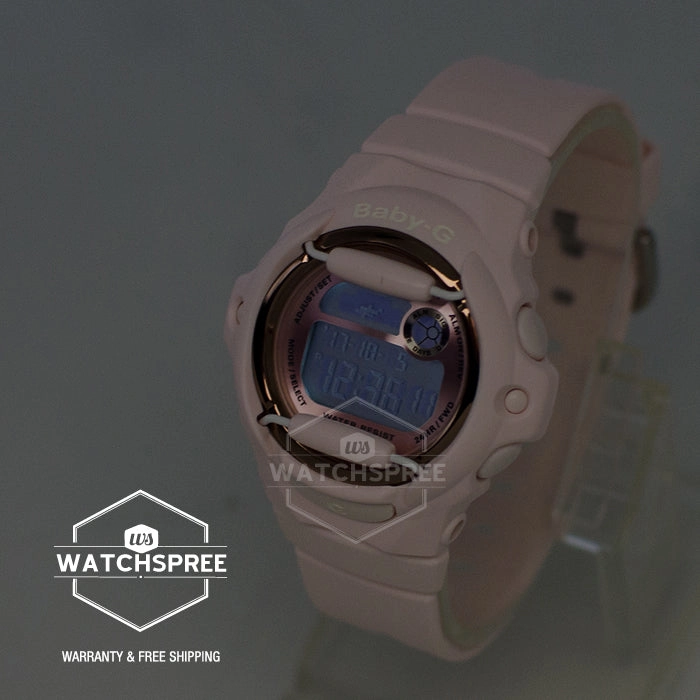Casio Baby-G BG169 Pink Color Series Peach Resin Band Watch BG169G-4B