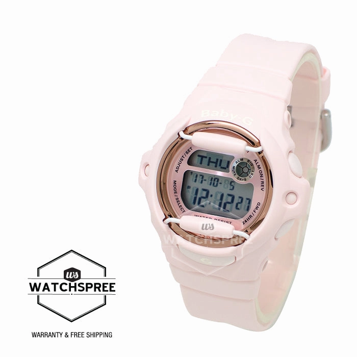 Casio Baby-G BG169 Pink Color Series Peach Resin Band Watch BG169G-4B