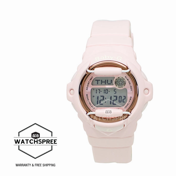 Casio Baby-G BG169 Pink Color Series Peach Resin Band Watch BG169G-4B