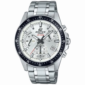 CASIO Edifice Chronograph Quartz Men Silver Watch EFV-540D-7AVUEF
