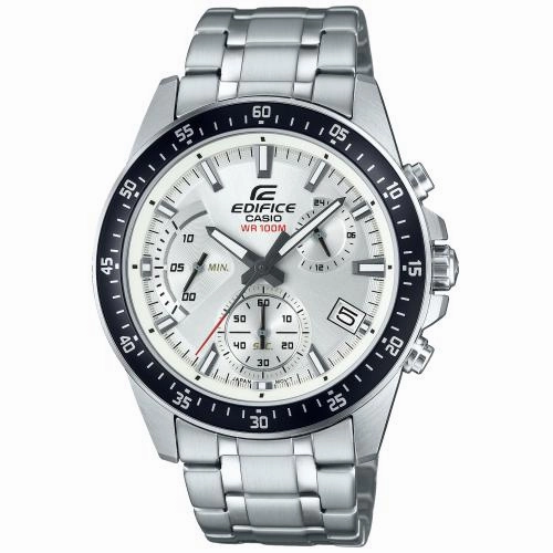CASIO Edifice Chronograph Quartz Men Silver Watch EFV-540D-7AVUEF