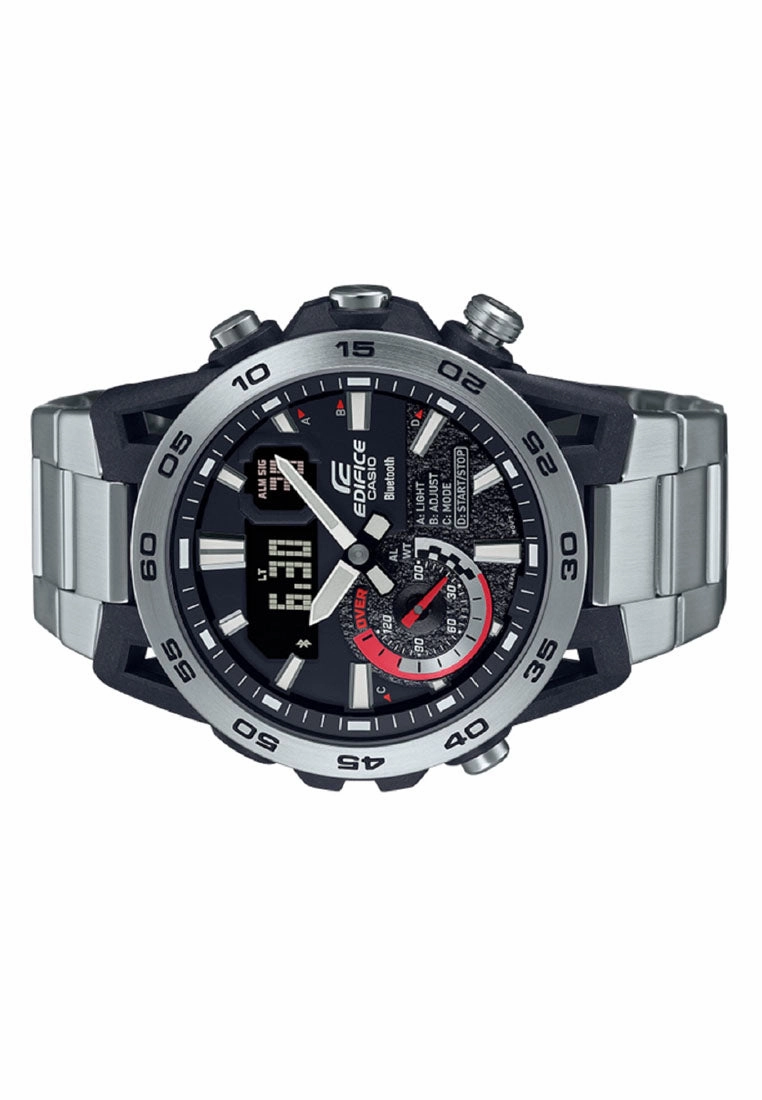 Casio Edifice ECB-40D-1A Digital Analog Bluetooth Stainless Steel Strap Watch For Men