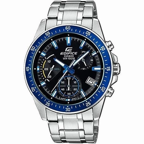 CASIO Edifice Quartz Men Black, Blue and Silver Watch EFV-540D-1A2VUEF