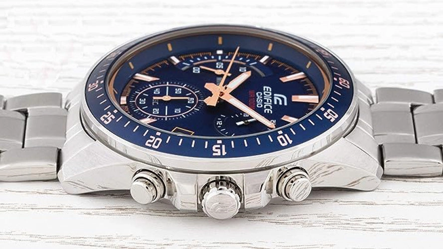 CASIO Edifice Quartz Men Black, Blue and Silver Watch EFV-540D-1A2VUEF