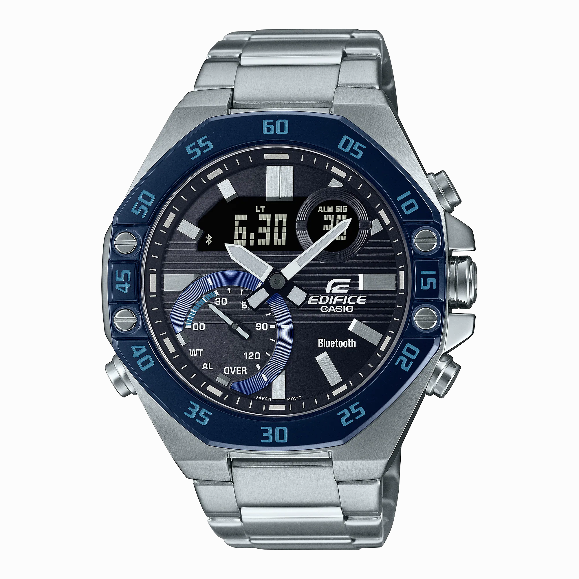 Casio Edifice Silver Stainless Steel Watch ECB10DB-1B