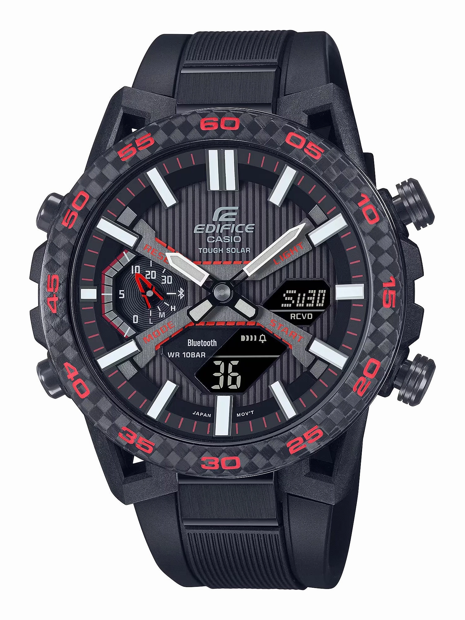 Casio EDIFICE SOSPENSIONE Men's Tough Solar Bluetooth Watch ECB-2000PB-1A