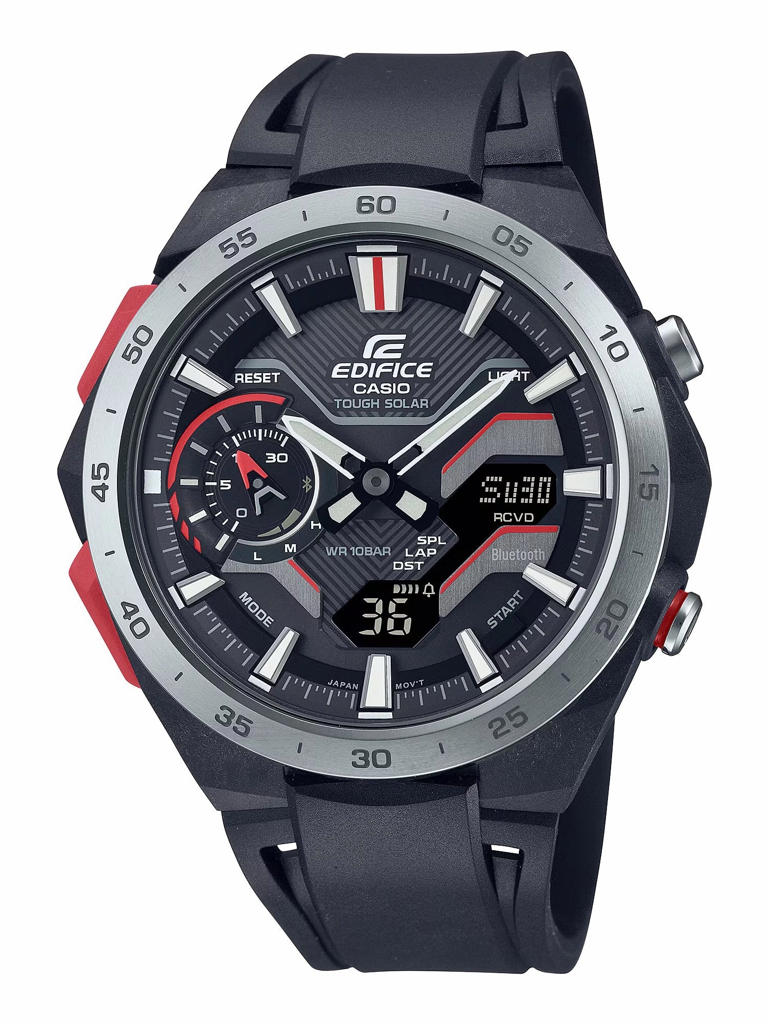 Casio EDIFICE WINDFLOW Men's Tough Solar Bluetooth Watch ECB-2200P-1A