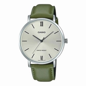 CASIO ENTICER Green Analog Quartz Men's Watch MTP-VT01L-3BUDF