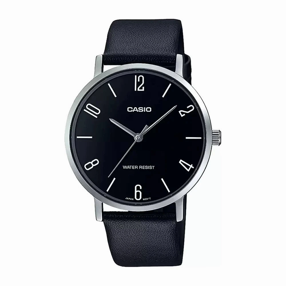 CASIO Enticer Quartz Men's Black Watch MTP-VT01L-1B2UDF