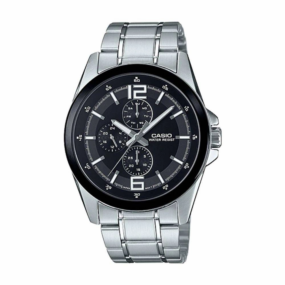 CASIO ENTICER Silver Analog Quartz Men's Watch MTP-E306D-5ADF