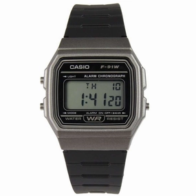 Casio F-91WM-1B Titanium Resin Watch for Men and Women