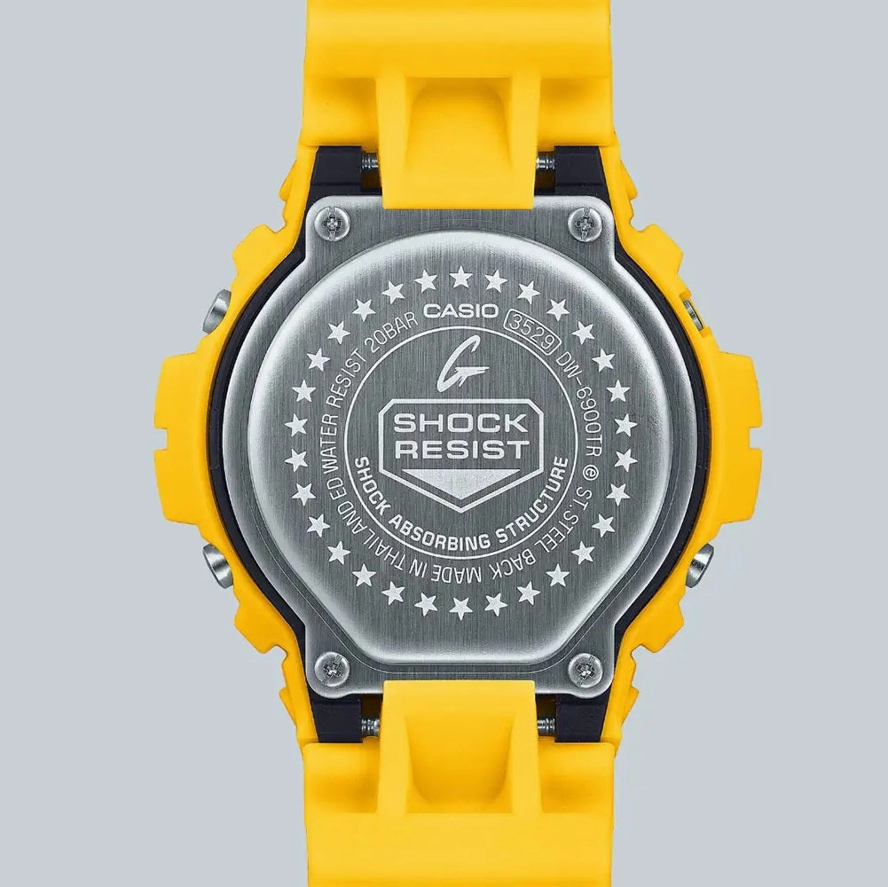 Casio G Shock 30th Anniversary Edition Digital Watch Yellow DW-6900TR-9ER