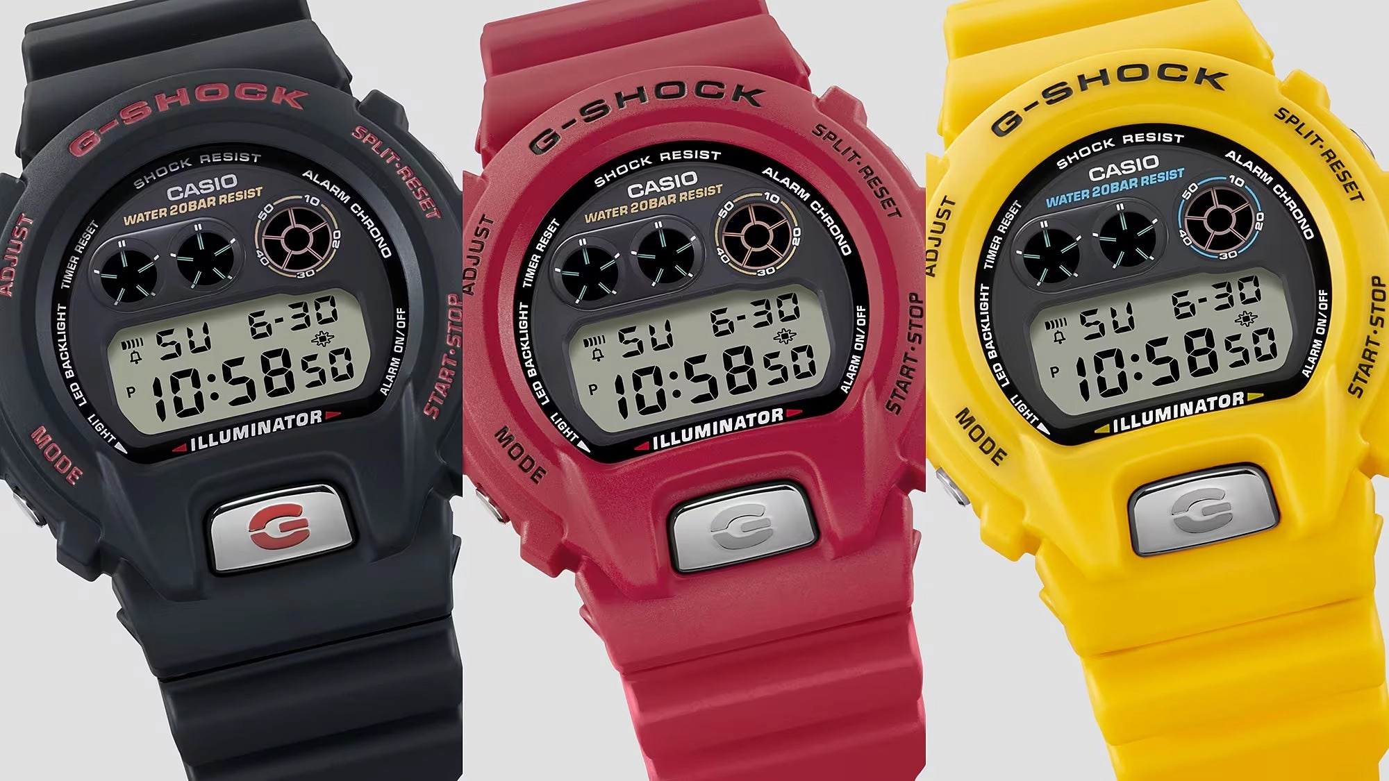 Casio G-Shock 6900 LINE 30TH ANNIVERSARY Yellow Digital Mens Watch DW6900TR-9