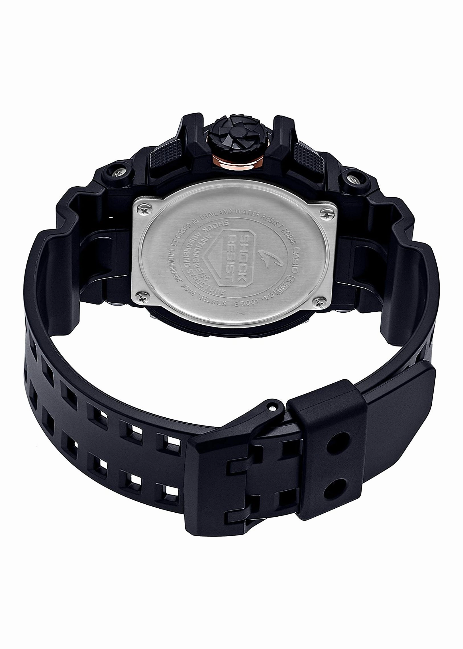 CASIO G-SHOCK ANALOGUE / DIGITAL ROTARY SWITCH ROSE GOLD GA400GB-1A4