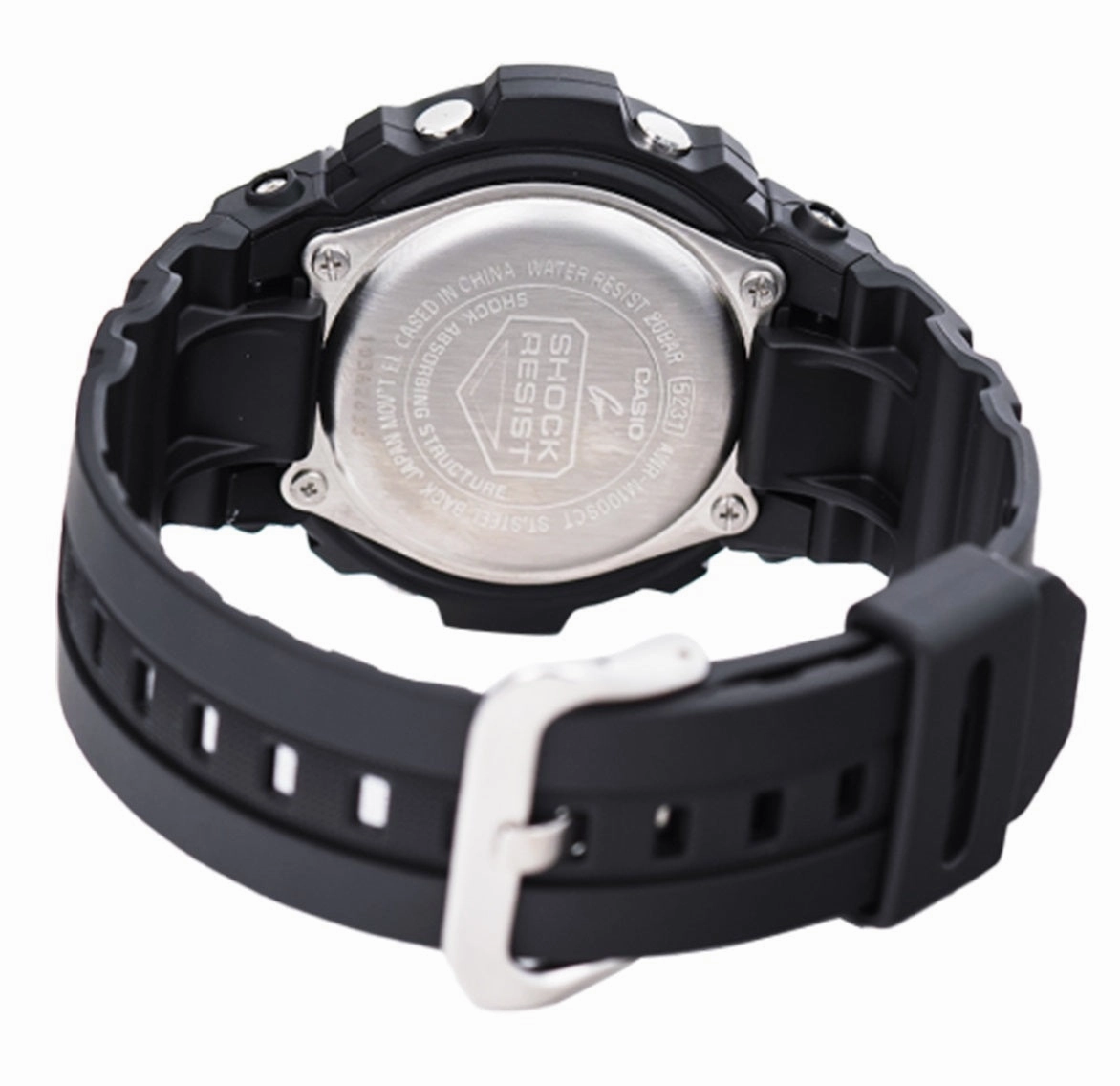 Casio G-shock AWR-M100SCT-1A Solar Digital Analog Rubber Strap Watch For Men
